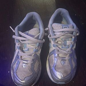 New Balance Kids' Gray and Light Blue Sneakers